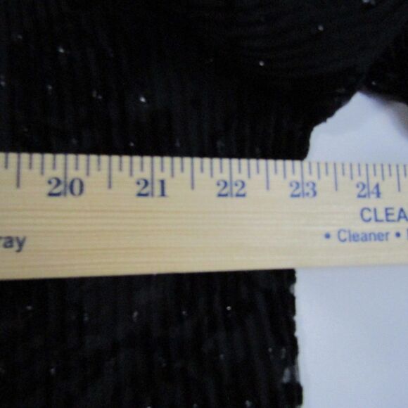 Women's Top L Black Burnout Velvet Roses Witchy Pleated Gothic Whimsygoth Sheer - Picture 9 of 14